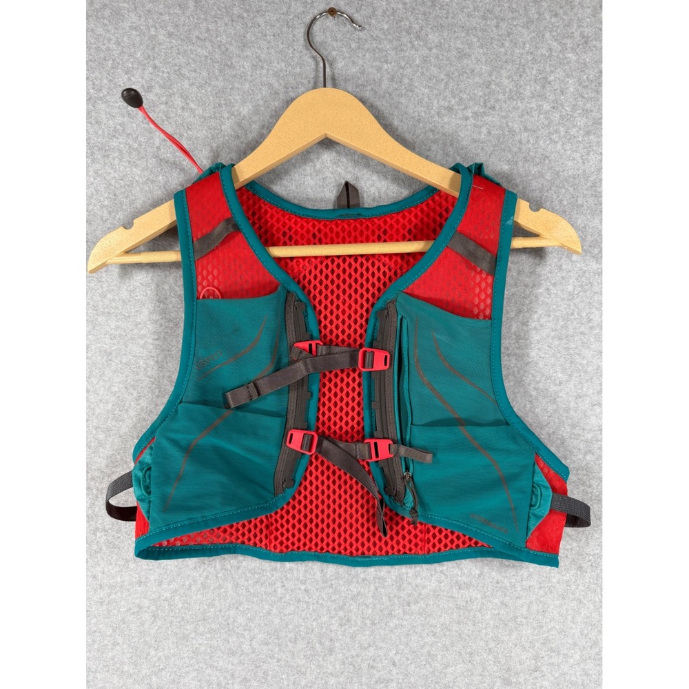 Osprey WS/M Dyna 1.5 Running Hydration Vest Teal Red Mesh Technical Pack